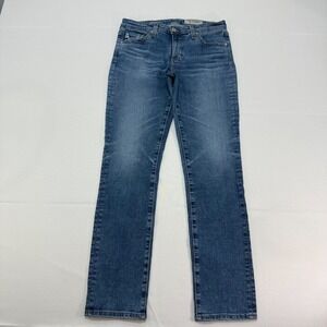 AG Jeans The Prima Ankle 28x28 Womens 27R Cigarette Leg Slim Mid Rise Denim Blue